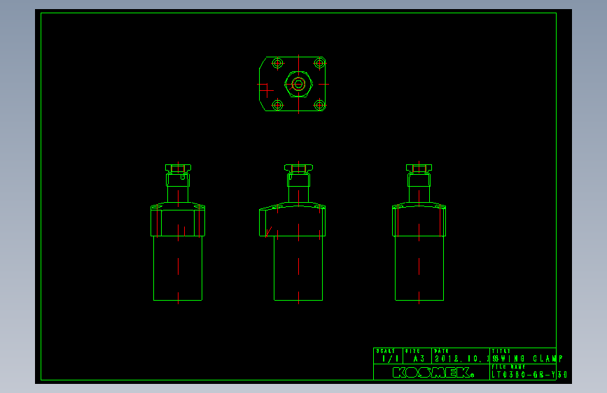 KOSMEKLT0360-GR-Y30多系列多零件图纸模型多系列多零件图纸模型