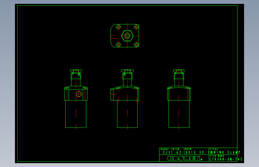 KOSMEKLT0360-SR-Y45多系列多零件图纸模型多系列多零件图纸模型
