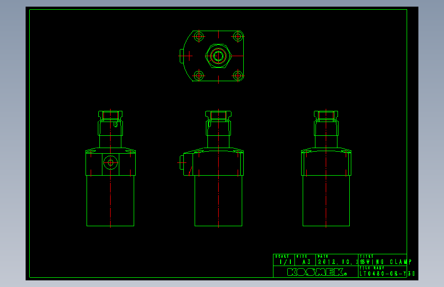 KOSMEKLT0480-CR-Y30多系列多零件图纸模型多系列多零件图纸模型