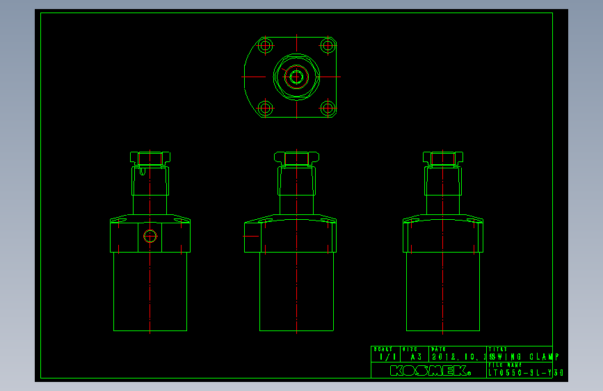 KOSMEKLT0550-SL-Y30多系列多零件图纸模型多系列多零件图纸模型