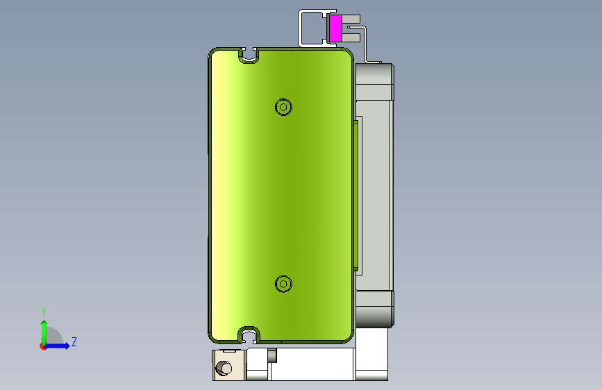 威洛博LC系列3d模型模组LC14S1Y-S1900 左侧视图