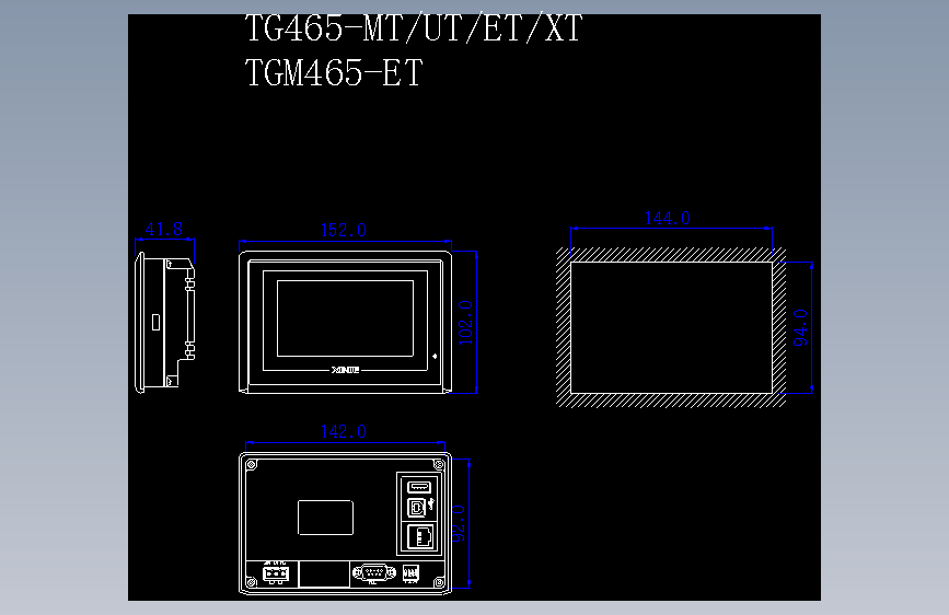 人机界面TGM465-ET、TG465-MTUTETXT