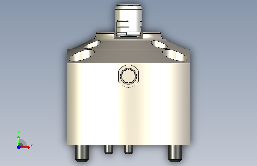 KOSMEKSFA2000-G0A-100多系列多零件图纸模型多系列多零件图纸模型 正面视图