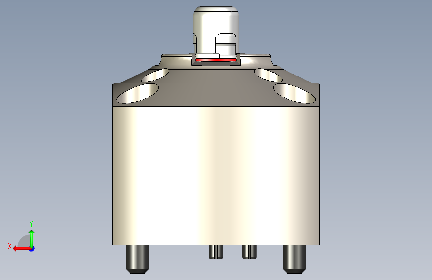 KOSMEKSFA2000-G0A-100多系列多零件图纸模型多系列多零件图纸模型 背面视图