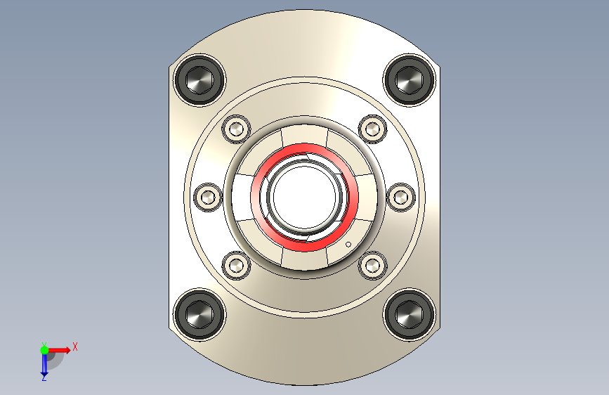 KOSMEKSFA3000-M1N-160-H65多系列多零件图纸模型多系列多零件图纸模型 俯视图