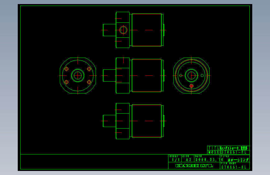 KOSMEKDT0551-SL多系列多零件图纸模型