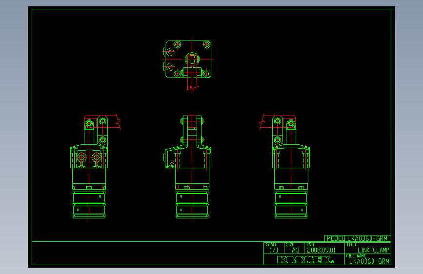KOSMEKLKA0360-GRM多系列多零件图纸模型