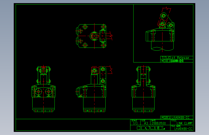 KOSMEKLKA0480-CC多系列多零件图纸模型