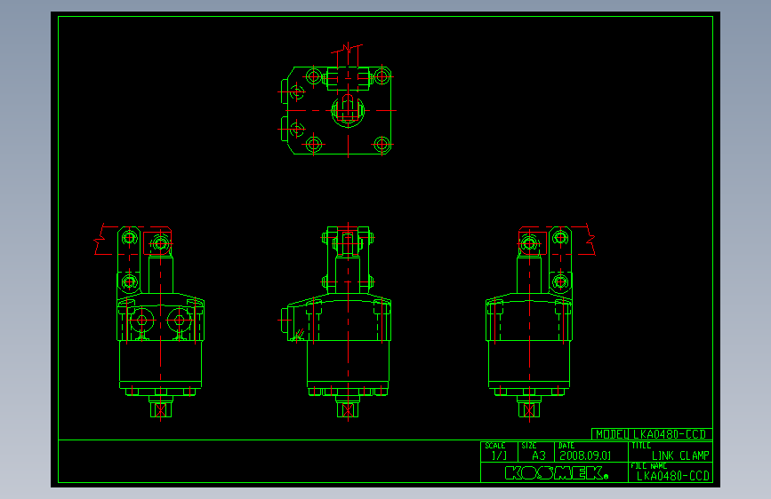 KOSMEKLKA0480-CLD多系列多零件图纸模型