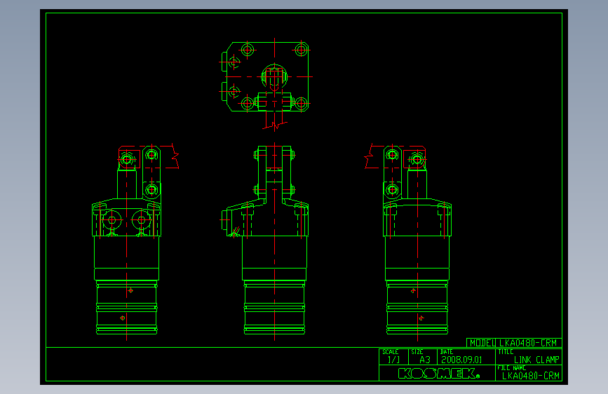 KOSMEKLKA0480-CRM多系列多零件图纸模型