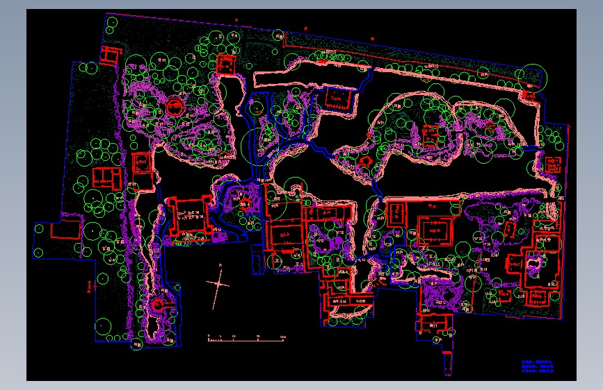 古典园林平面拙政园，怡园，沧浪亭，留园，狮子林CAD平面图