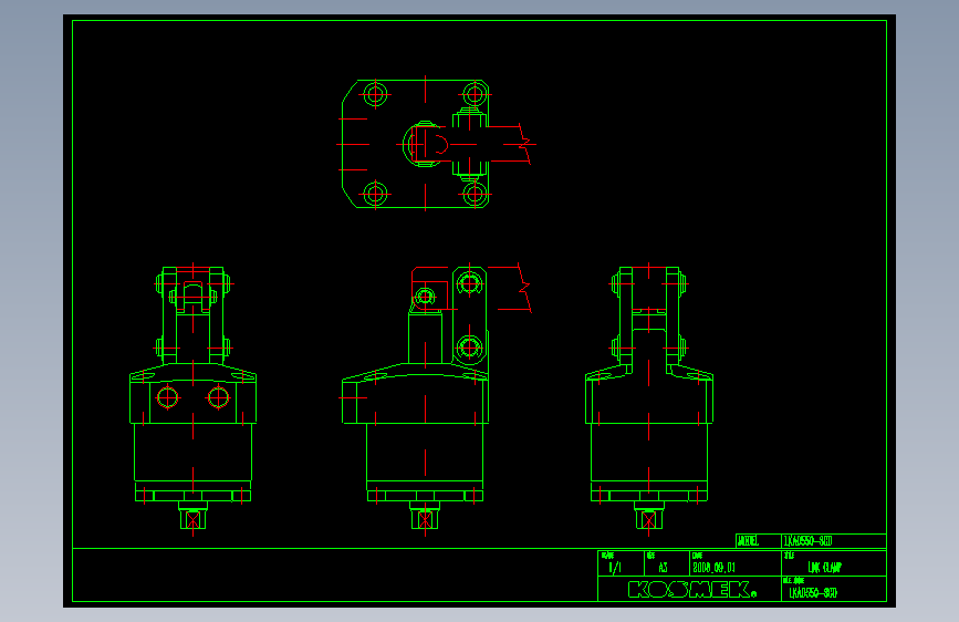 KOSMEKLKA0550-SCD多系列多零件图纸模型