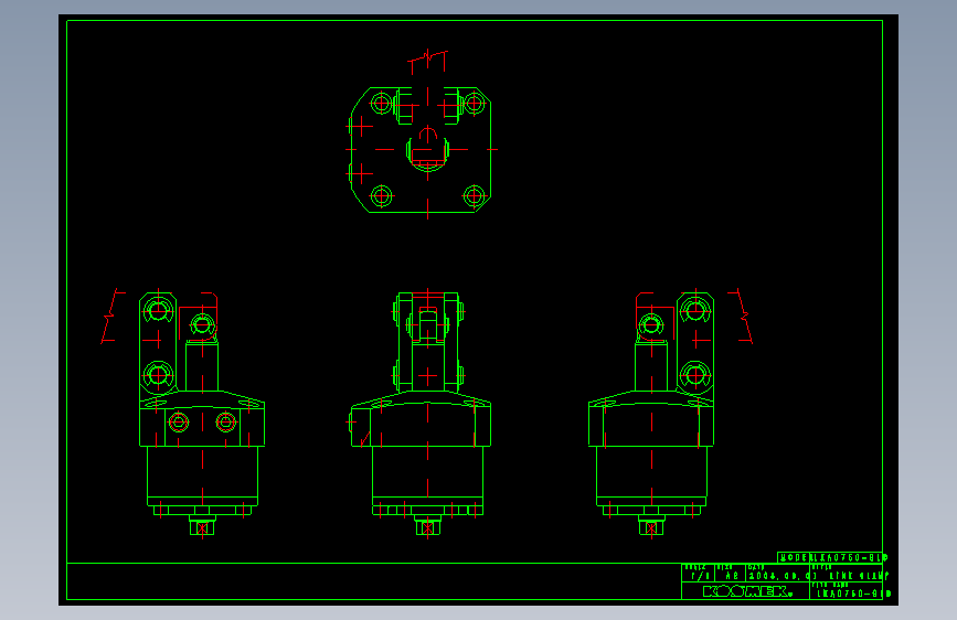 KOSMEKLKA0750-GLD_rev1多系列多零件图纸模型