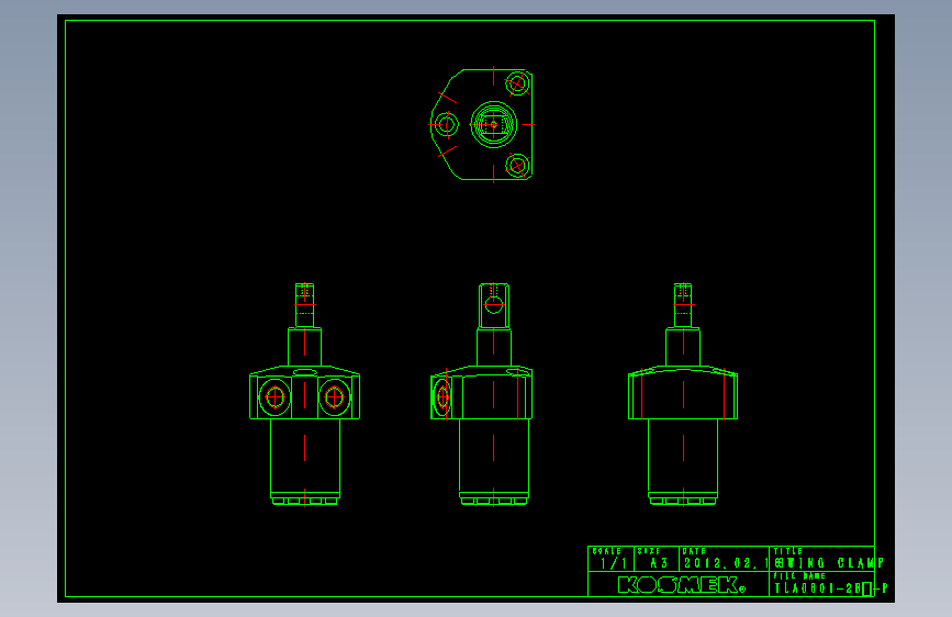 KOSMEKTLA0601-2Bx-P多系列多零件图纸模型