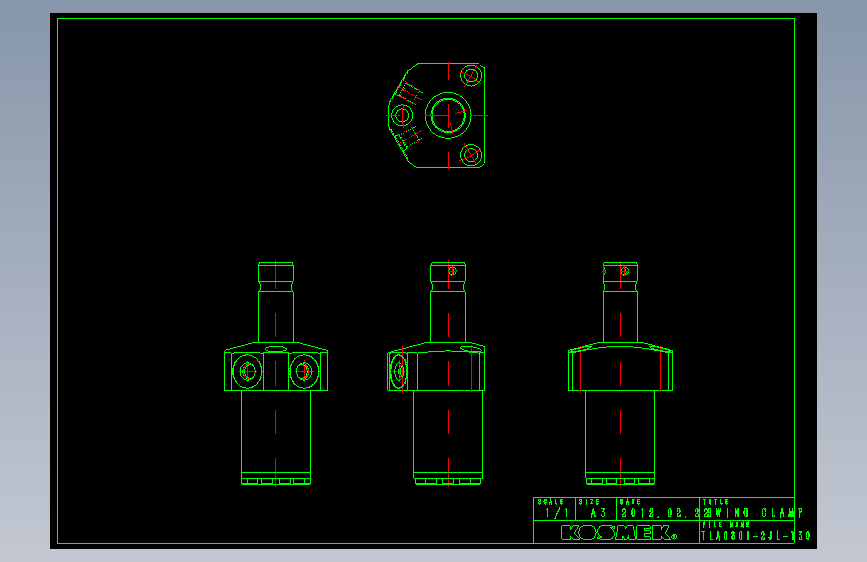 KOSMEKTLA0801-2JL-Y30多系列多零件图纸模型