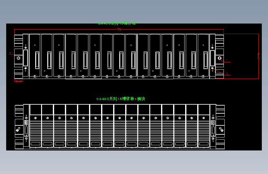 NA400单个模块端子图V1.01,2022-4-14,CAD2007