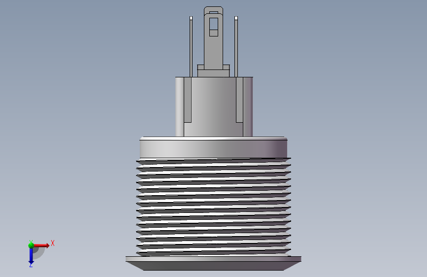 22mm金属按钮三维_SOLIDWORKS_模型图纸下载 – 懒石网