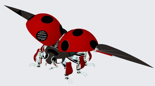 飞行昆虫机器人3D数模图纸