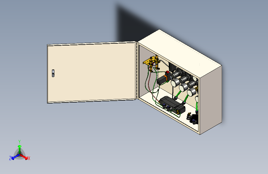 电器柜  电控柜 (108) 机械设计素材
