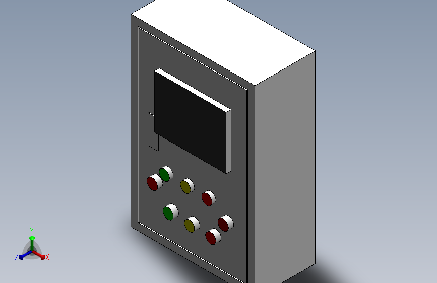 电器柜  电控柜 (12) 机械设计素材
