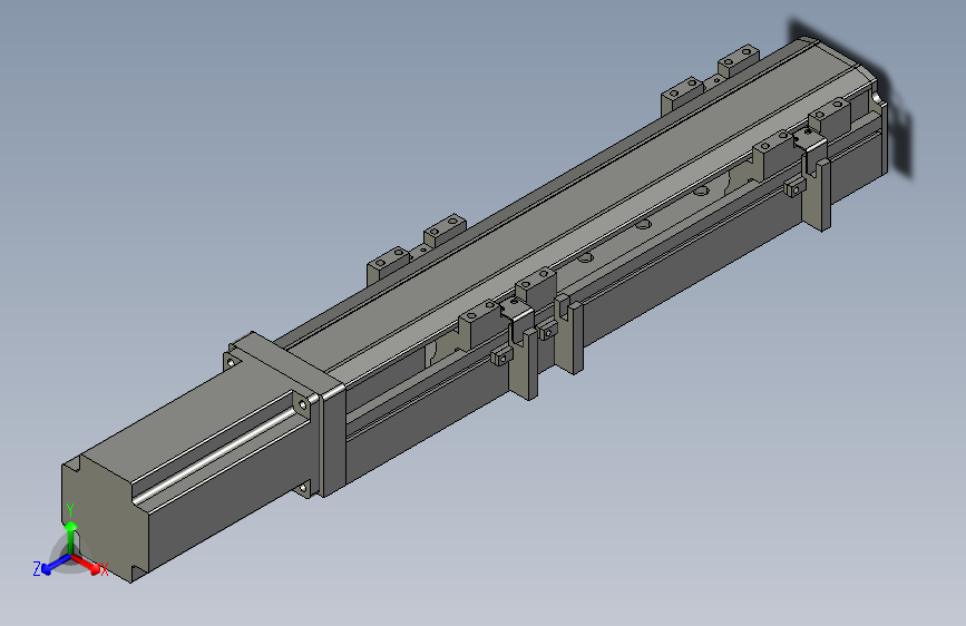 直线模组LHA6-S200-M-200W(16丝杆)设计图纸