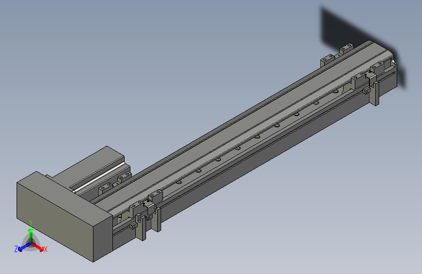 直线模组LHA6-S450-R-200W(16丝杆)设计图纸