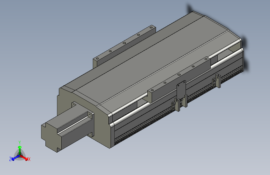 直线模组LHA21-S100-M设计图纸