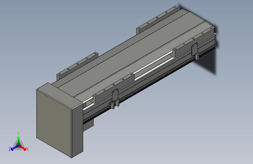 直线模组LHA21-S450-D设计图纸