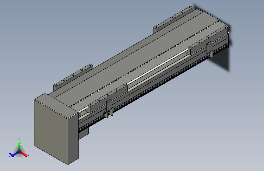 直线模组LHA21-S600-D设计图纸