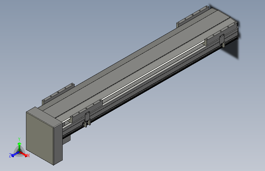 直线模组LHA21-S1000-D设计图纸