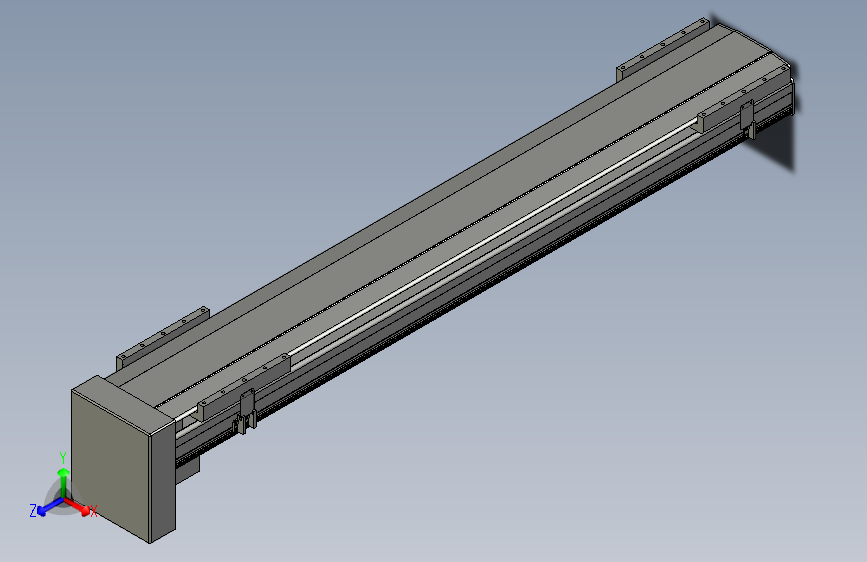 直线模组LHA21-S1300-D设计图纸