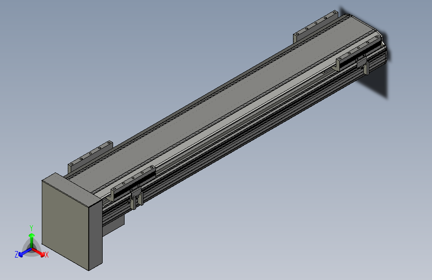 直线模组LHA170-S800-D设计图纸