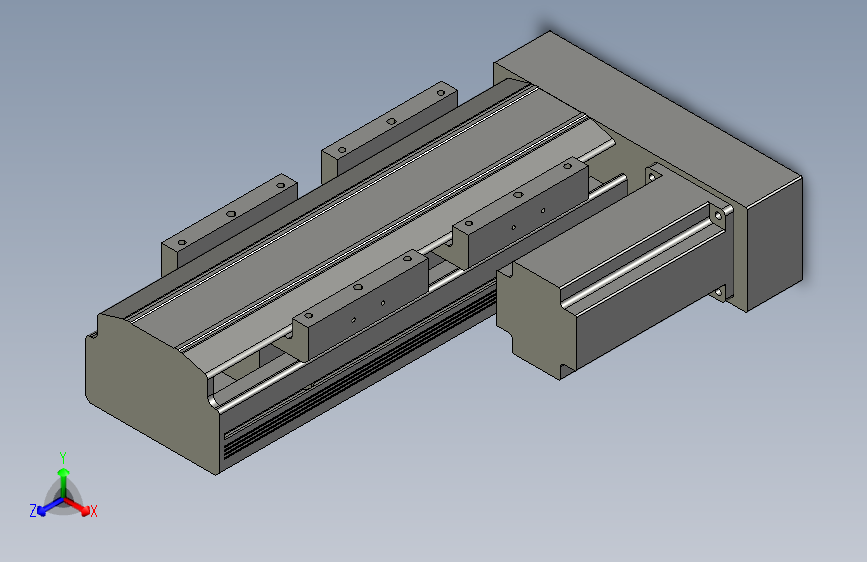 直线模组LHAT10-CA-S100-R-C3设计图纸