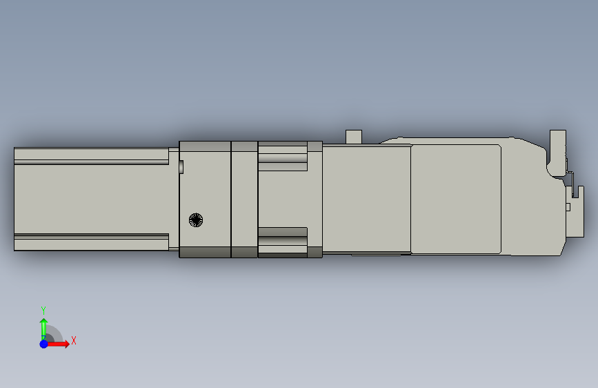 直线模组LHB17-L40-S950-R(B)设计图纸 正面视图