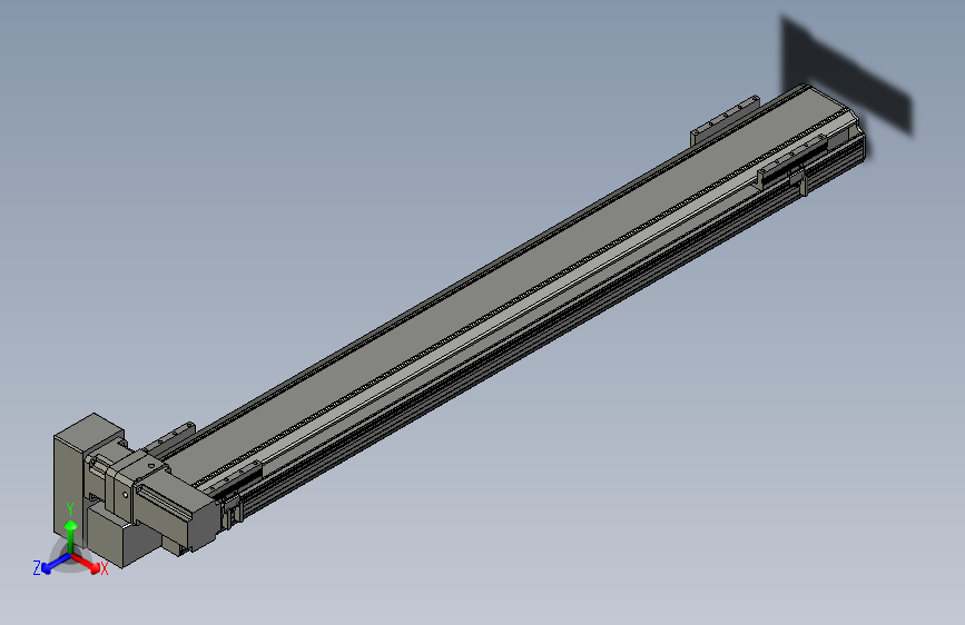 直线模组LHB17-L40-S1300-LU设计图纸