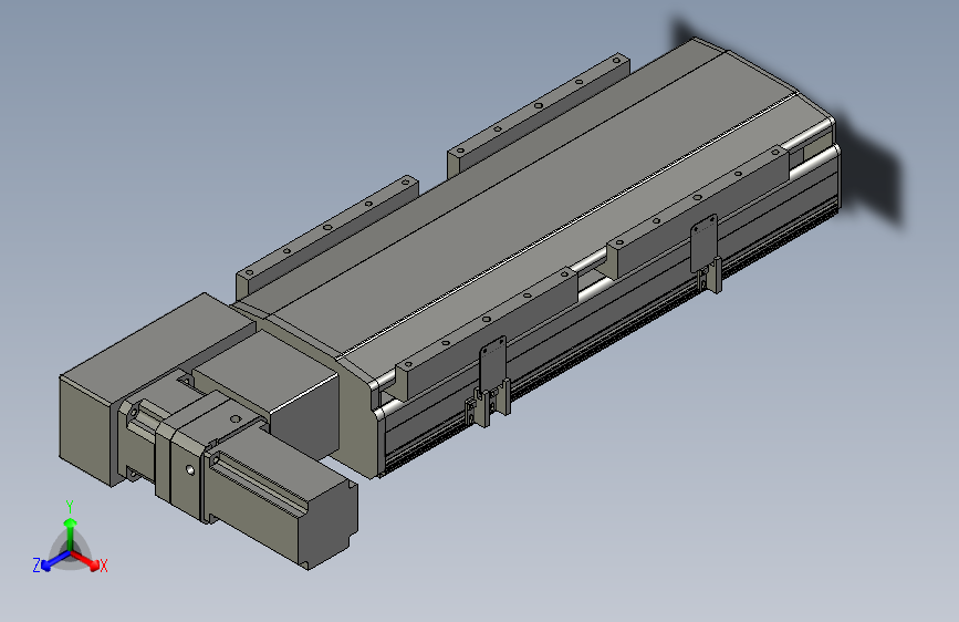 直线模组LHB21-L40-S250-BL设计图纸