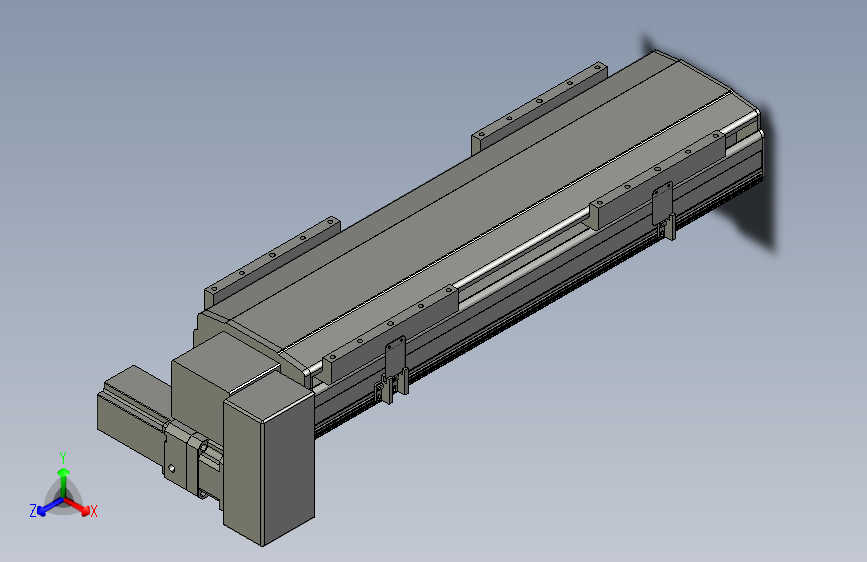直线模组LHB21-L40-S450-RD设计图纸