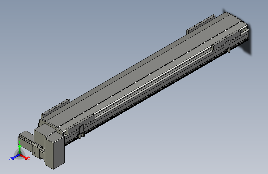 直线模组LHB21-L40-S1200-RD设计图纸