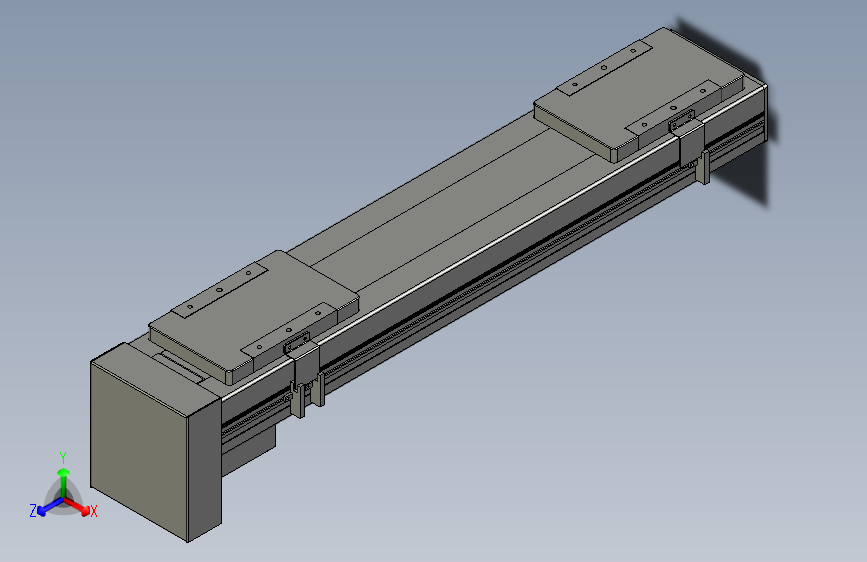直线模组LHC14-S500-D设计图纸