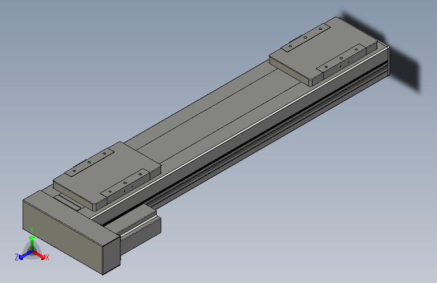直线模组LHC14-S550-L设计图纸