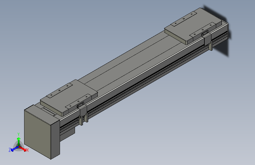直线模组LHC14-S600-D设计图纸