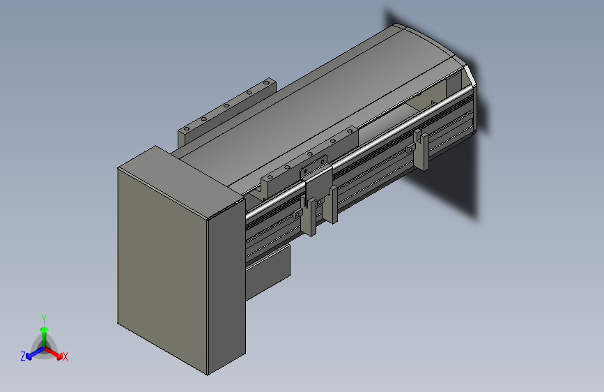 直线模组WG-LHA12-S100-D设计图纸