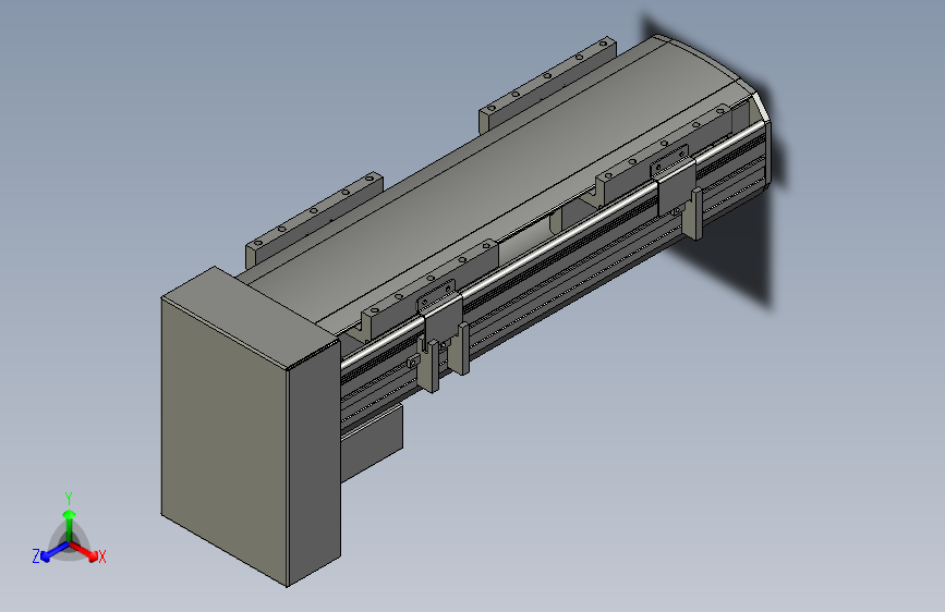 直线模组WG-LHA12-S200-D设计图纸