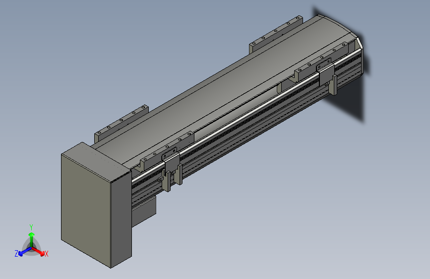 直线模组WG-LHA12-S350-D设计图纸