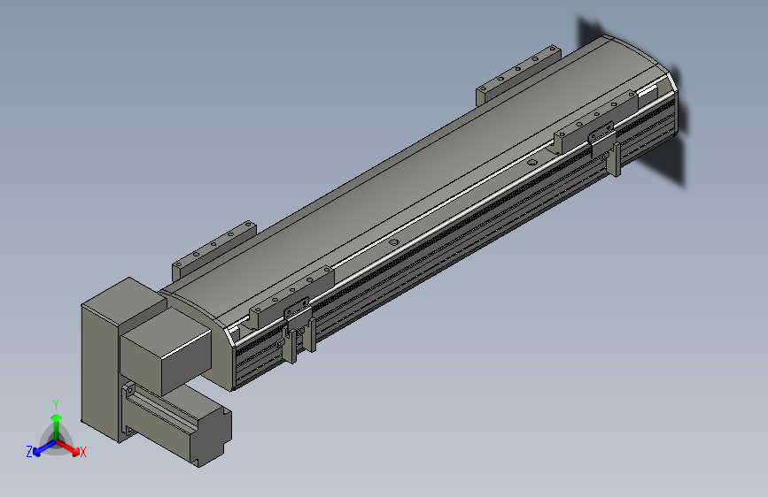 直线模组WG-LHB12-S400-LD设计图纸