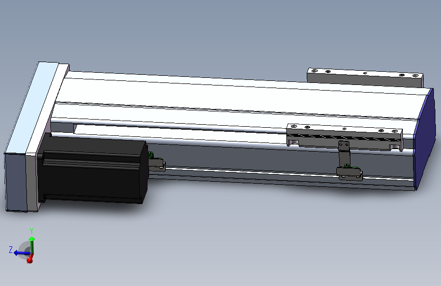 电动滑台模组SDM175左折模型