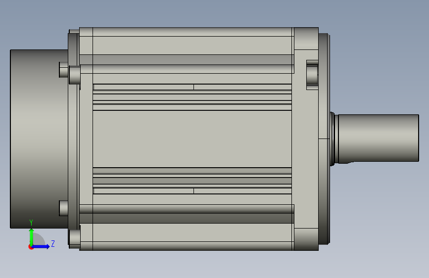 电机MS6S-100CS30B2-21P0.STEP 左侧视图