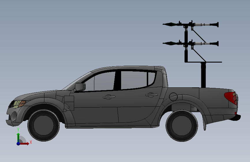 皮卡车模型3D图纸 (9)