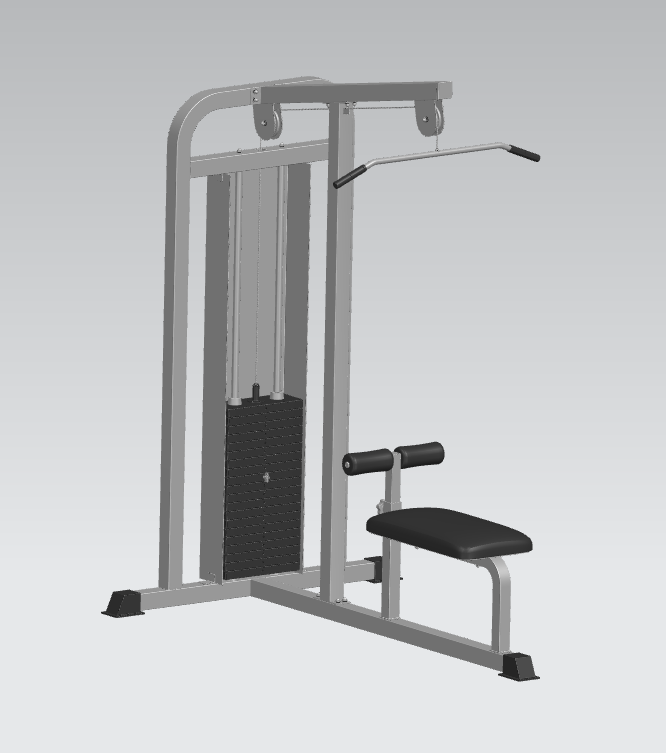 健身房高低拉健身器