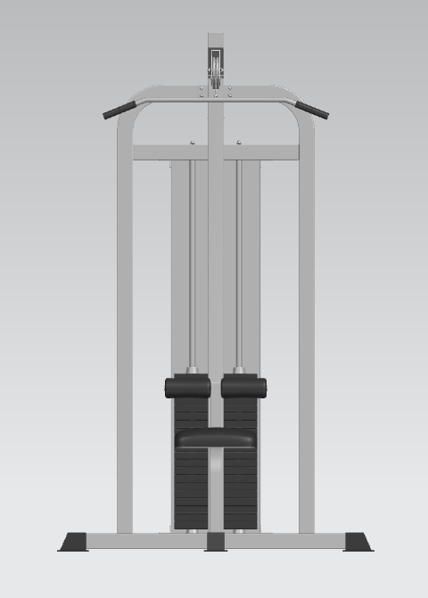健身房高低拉健身器